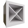 Fabuwood Allure Nexus Frost 15" W X 15" H X 12" D Wall Wine Rack