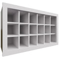 Fabuwood Allure Galaxy Frost 30" W X 18" H X 12" D Wall Wine Rack