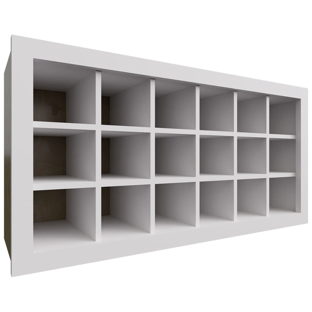 Fabuwood Allure Galaxy Frost 36" W X 18" H X 12" D Wall Wine Rack