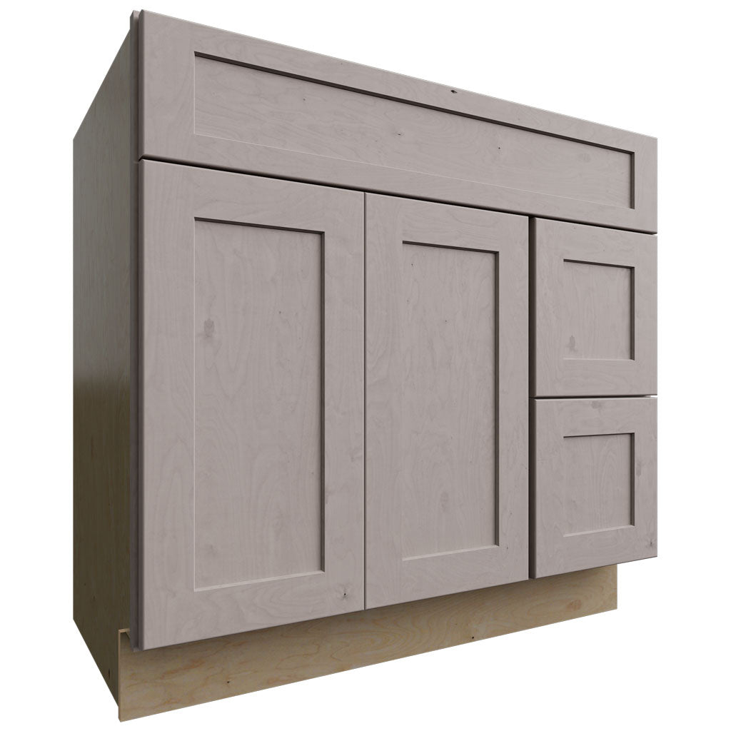 Fabuwood Allure Galaxy Horizon 36" W X 34 1/2" H X 21" D Vanity Combo Single Sink W/ 1 Door And 2 Drawers Right Cabinet