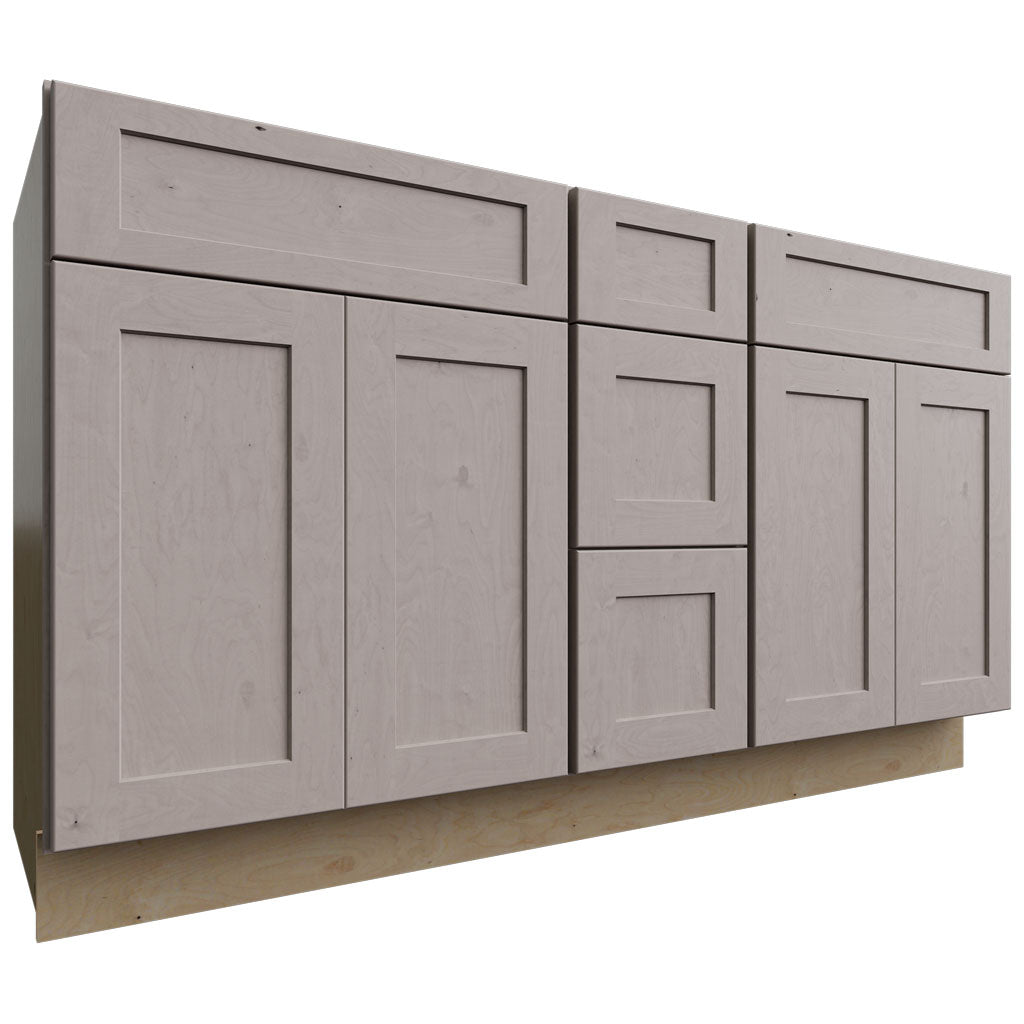 Fabuwood Allure Galaxy Horizon 60" W X 34 1/2" H X 21" D Vanity Combo Double Sink Cabinet