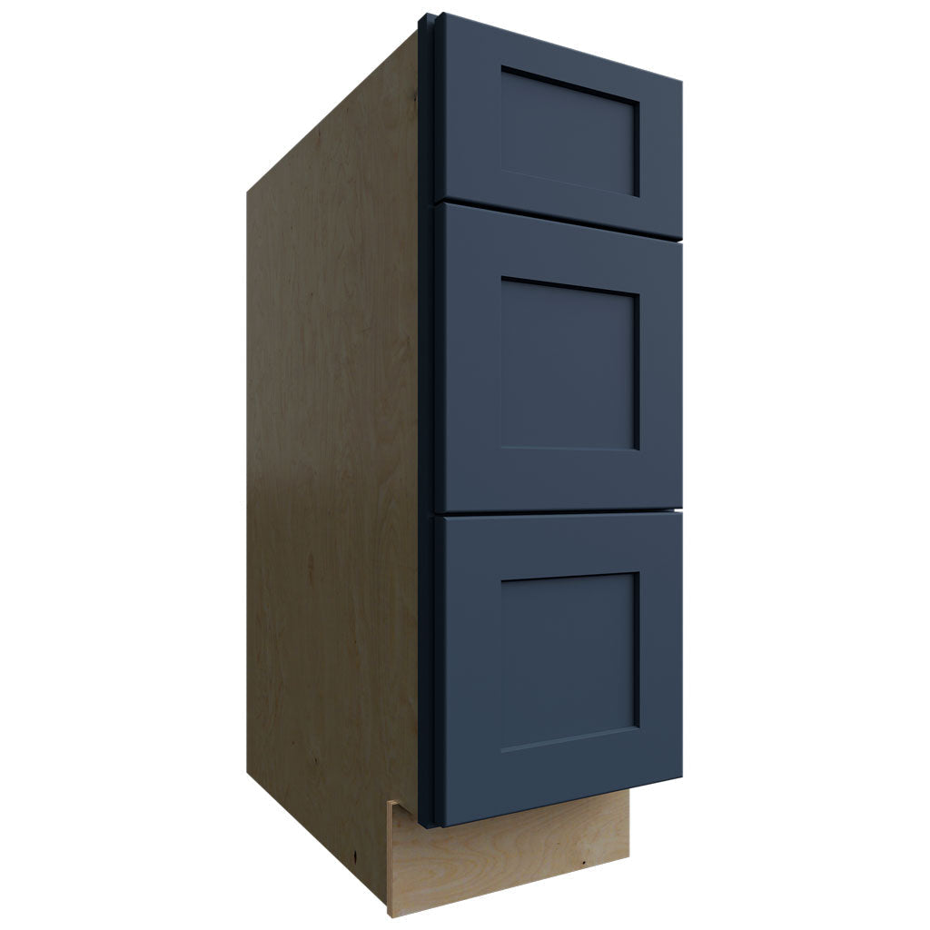 Fabuwood Allure Galaxy Indigo 12" W X 34 1/2" H X 24" D  3 Drawer Base Cabinet