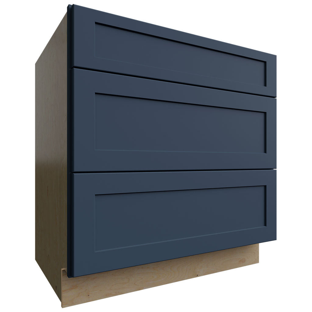 Fabuwood Allure Galaxy Indigo 33" W X 34 1/2" H X 24" D 3 Drawer Base Cabinet