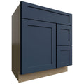 Fabuwood Allure Galaxy Indigo 30" W X 34 1/2" H X 21" D Vanity Combo Single Sink w/ 1 Door And 2 Drawers Right Cabinet