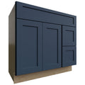 Fabuwood Allure Galaxy Indigo 36" W X 34 1/2" H X 21" D Vanity Combo Single Sink w/ 1 Door And 2 Drawers Right Cabinet