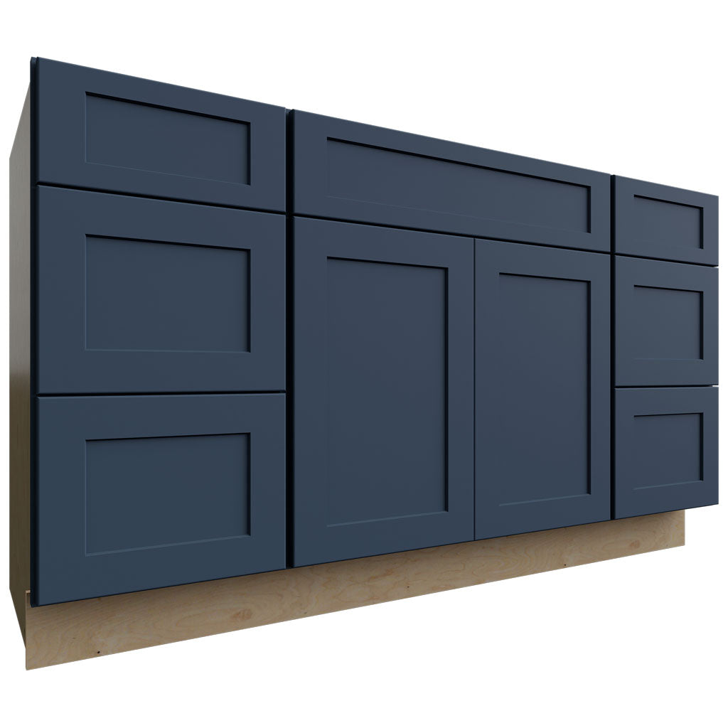 Fabuwood Allure Galaxy Indigo 60" W X 34 1/2" H X 21" D Vanity Combo Single Sink Cabinet
