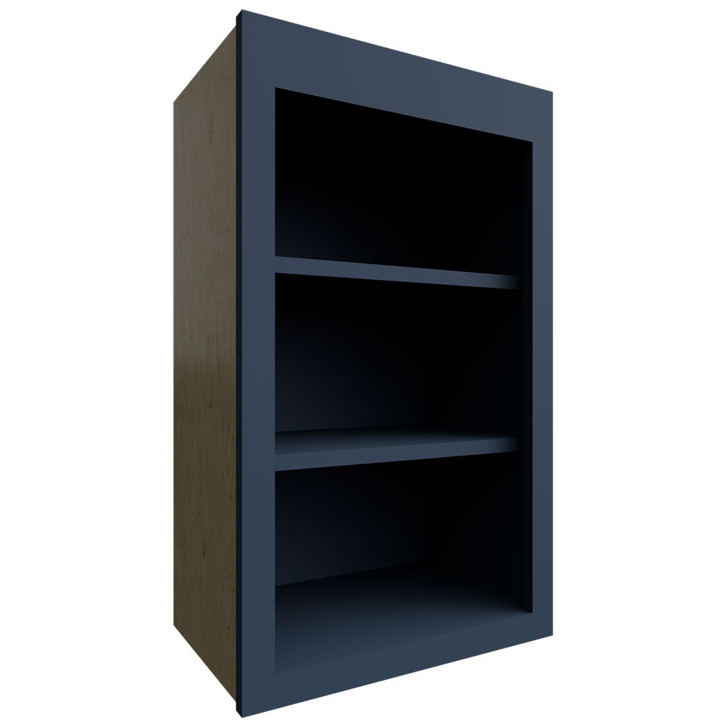 Fabuwood Allure Galaxy Indigo 18" W X 30" H X 12" D Wall Open Shelf Cabinet