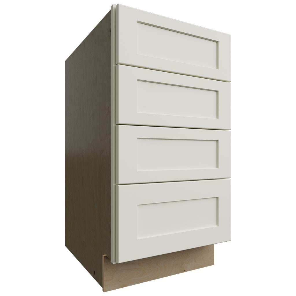 Fabuwood Allure Galaxy Linen 18" W X 34 1/2" H X 24" D 4 Drawer Base Cabinet