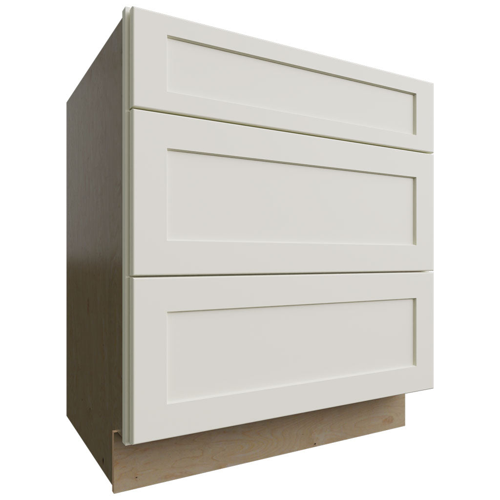 Fabuwood Allure Galaxy Linen 30" W X 34 1/2" H X 24" D 3 Drawer Base Cabinet