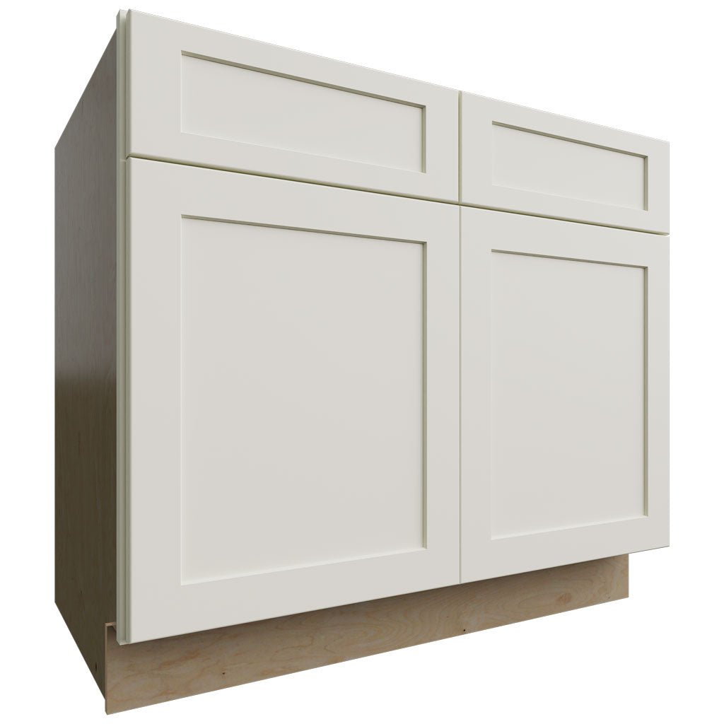 Fabuwood Allure Galaxy Linen 39" W X 34 1/2" H X 24" D Double Door Sink Base Cabinet