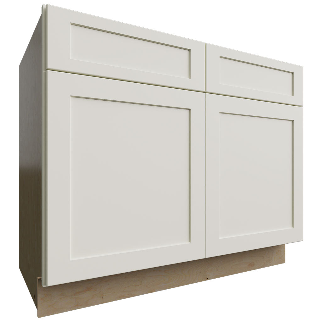 Fabuwood Allure Galaxy Linen 42" W X 34 1/2" H X 24" D Double Door Sink Base Cabinet