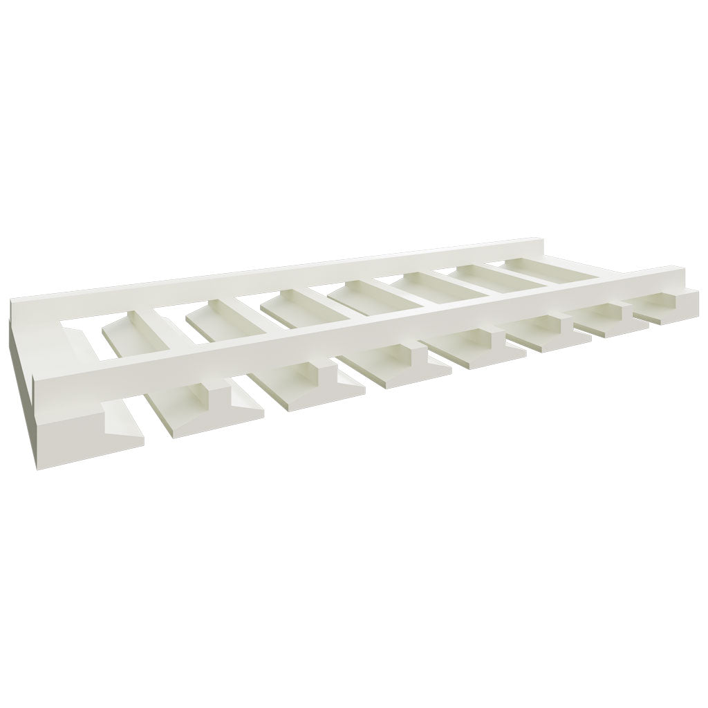 Fabuwood Allure Galaxy Linen 30" W X 1 1/2" H X 11 1/4" D  Stemware Rack