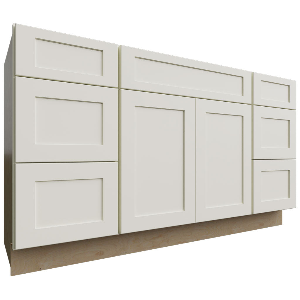 Fabuwood Allure Galaxy Linen 60" W X 34 1/2" H X 21" D Vanity Combo Single Sink Cabinet