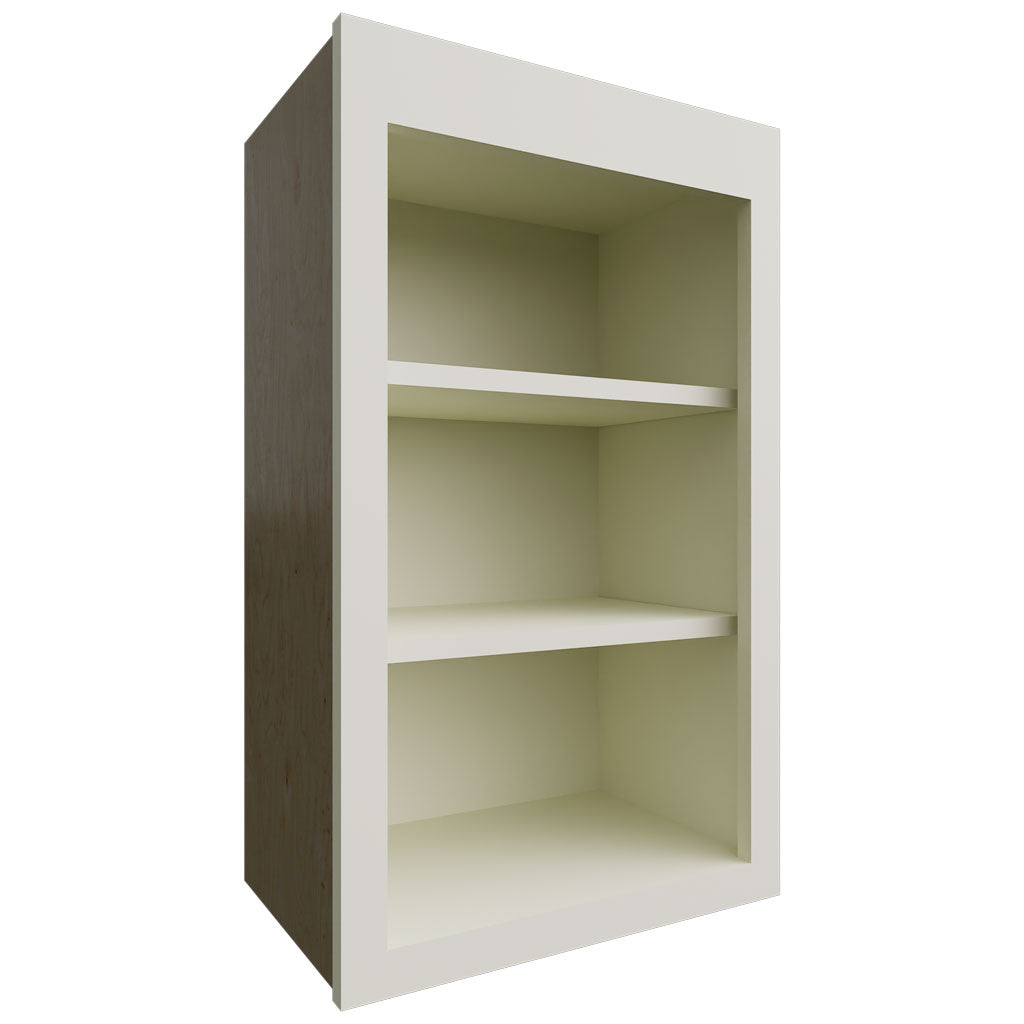 Fabuwood Allure Galaxy Linen 18" W X 30" H X 12" D Wall Open Shelf Cabinet