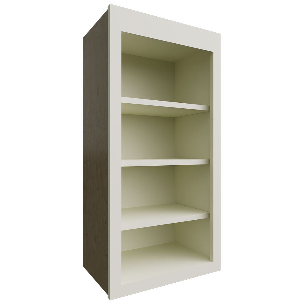 Fabuwood Allure Galaxy Linen 18" W X 36" H X 12" D Wall Open Shelf Cabinet
