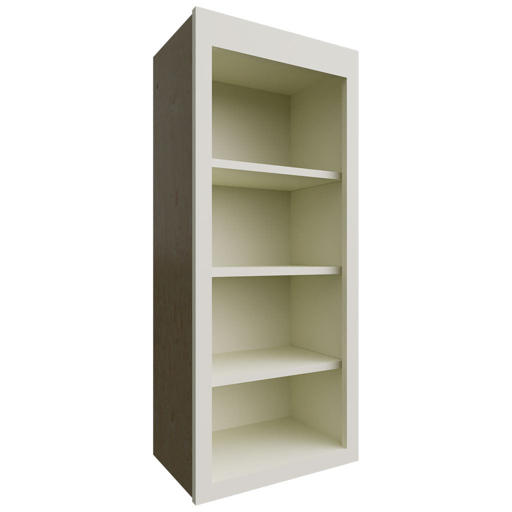 Fabuwood Allure Galaxy Linen 18" W X 42" H X 12" D Wall Open Shelf Cabinet