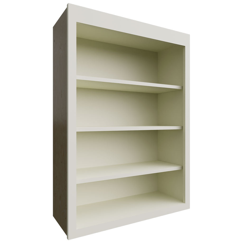 Fabuwood Allure Galaxy Linen 30" W X 42" H X 12" D Wall Open Shelf Cabinet