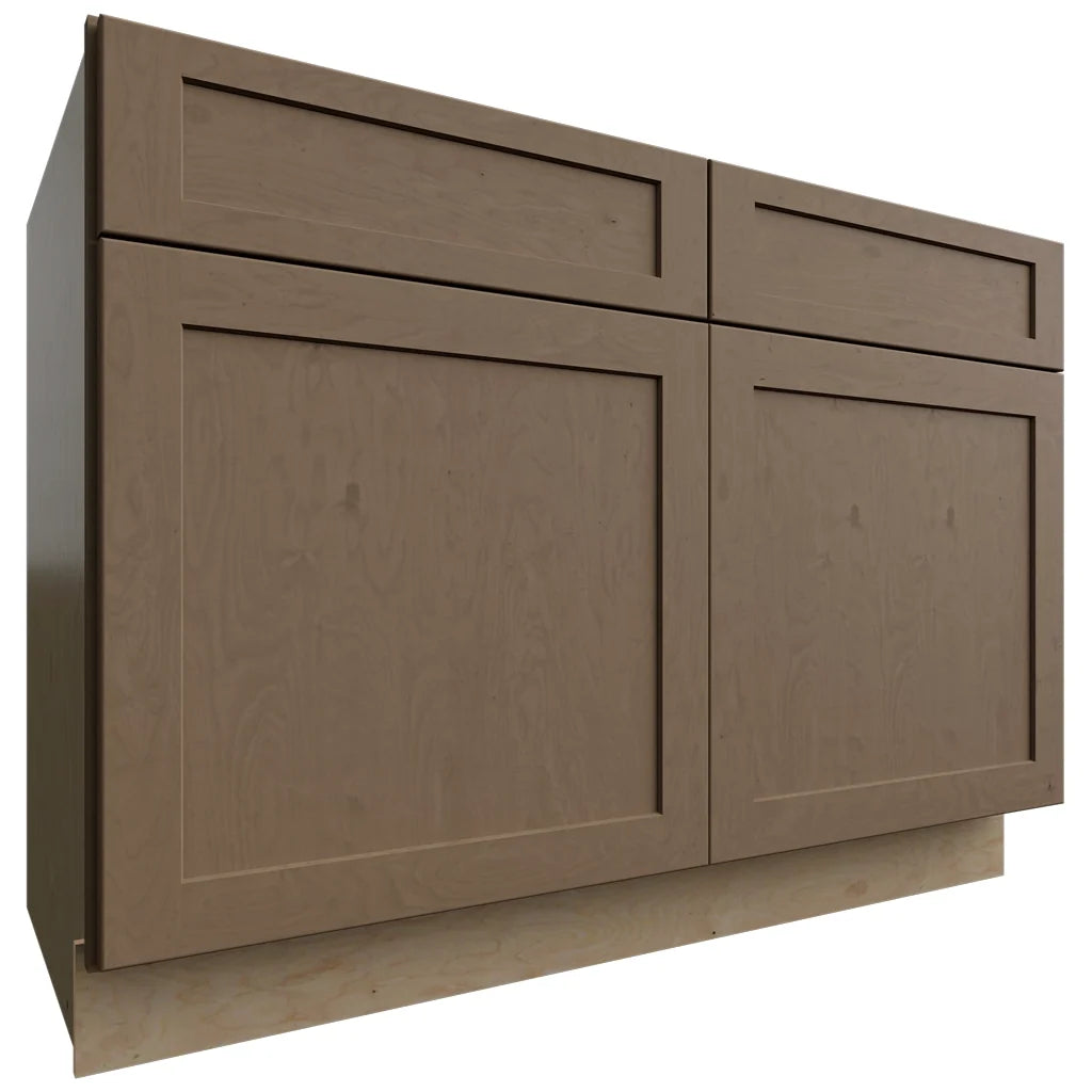 Fabuwood Allure Galaxy Mocha 48" W X 34 1/2" H X 24" D Double Doors/Double Drawers Base Cabinet