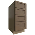 Fabuwood Allure Galaxy Mocha 15" W X 34 1/2" H X 24" D 4 Drawer Base Cabinet