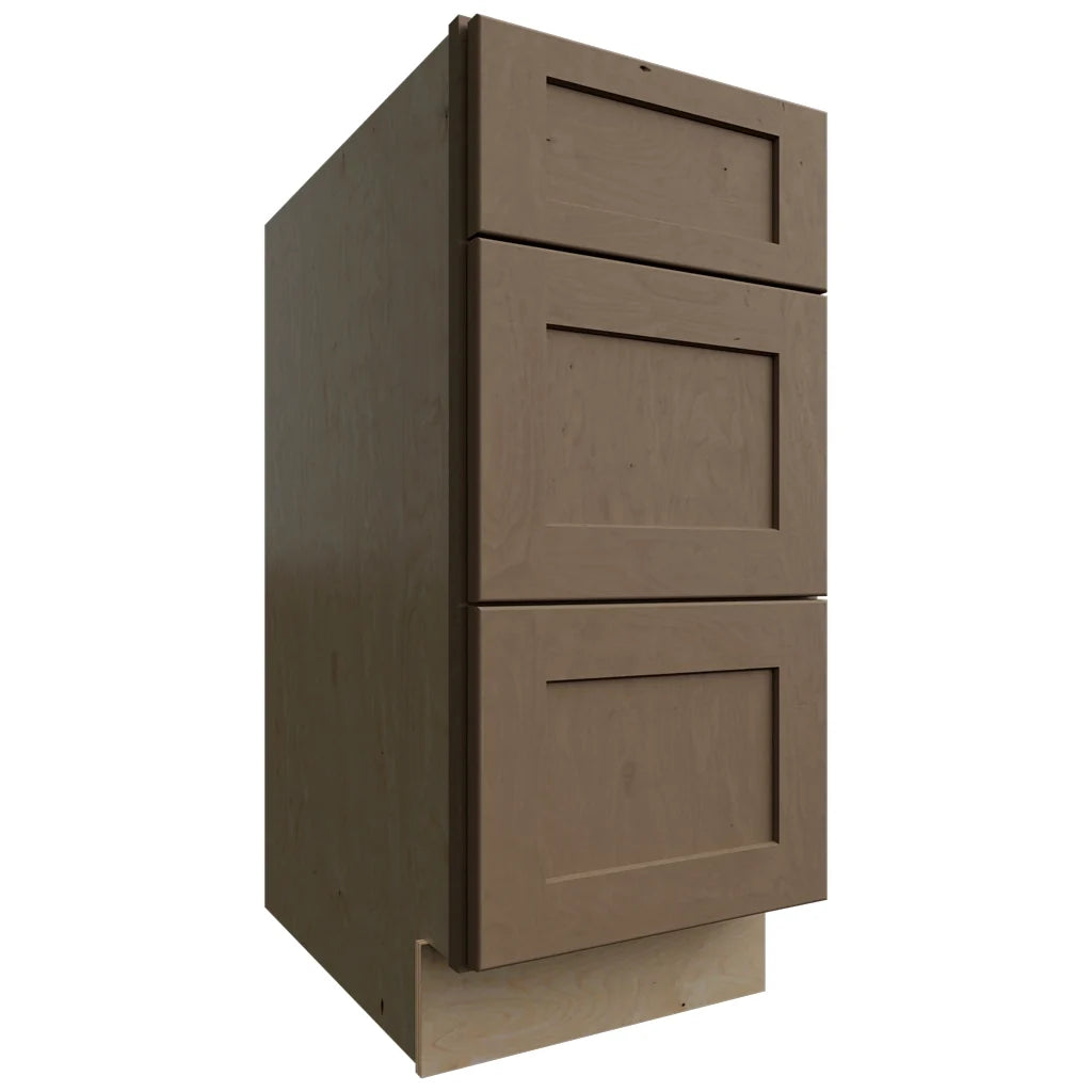 Fabuwood Allure Galaxy Mocha 15" W X 34 1/2" H X 24" D 3 Drawer Base Cabinet