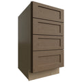 Fabuwood Allure Galaxy Mocha 18" W X 34 1/2" H X 24" D 4 Drawer Base Cabinet