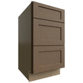 Fabuwood Allure Galaxy Mocha 18" W X 34 1/2" H X 24" D 3 Drawer Base Cabinet