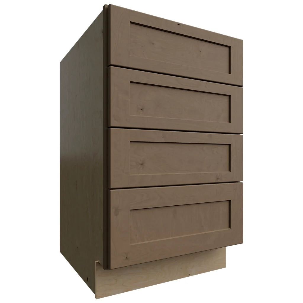 Fabuwood Allure Galaxy Mocha 21" W X 34 1/2" H X 24" D 4 Drawer Base Cabinet