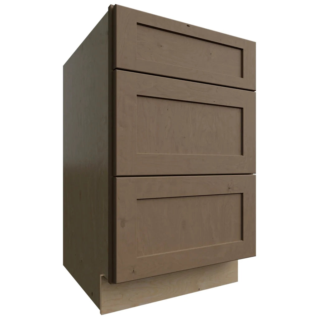 Fabuwood Allure Galaxy Mocha 21" W X 34 1/2" H X 24" D 3 Drawer Base Cabinet