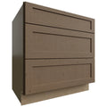 Fabuwood Allure Galaxy Mocha 33" W X 34 1/2" H X 24" D 3 Drawer Base Cabinet