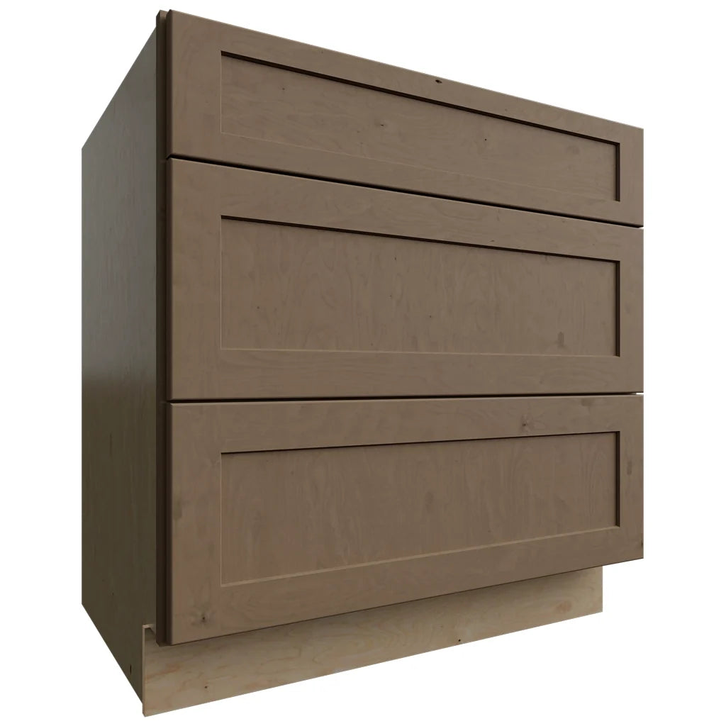 Fabuwood Allure Galaxy Mocha 33" W X 34 1/2" H X 24" D 3 Drawer Base Cabinet