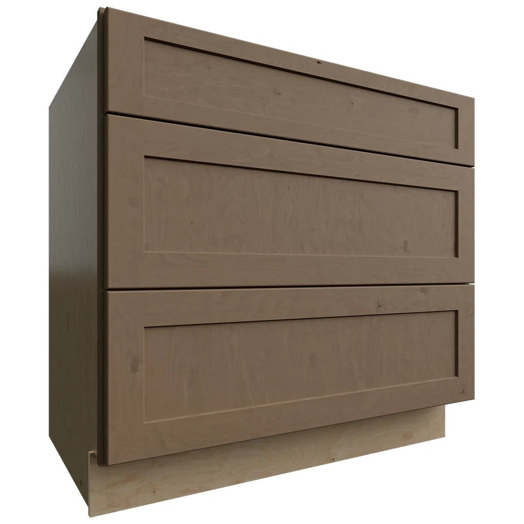 Fabuwood Allure Galaxy Mocha 36" W X 34 1/2" H X 24" D 3 Drawer Base Cabinet