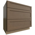 Fabuwood Allure Galaxy Mocha 36" W X 34 1/2" H X 24" D 3 Drawer Base Cabinet