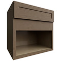 Fabuwood Allure Galaxy Mocha 30" W X 30" H X 21" D Wall Microwave Cabinet