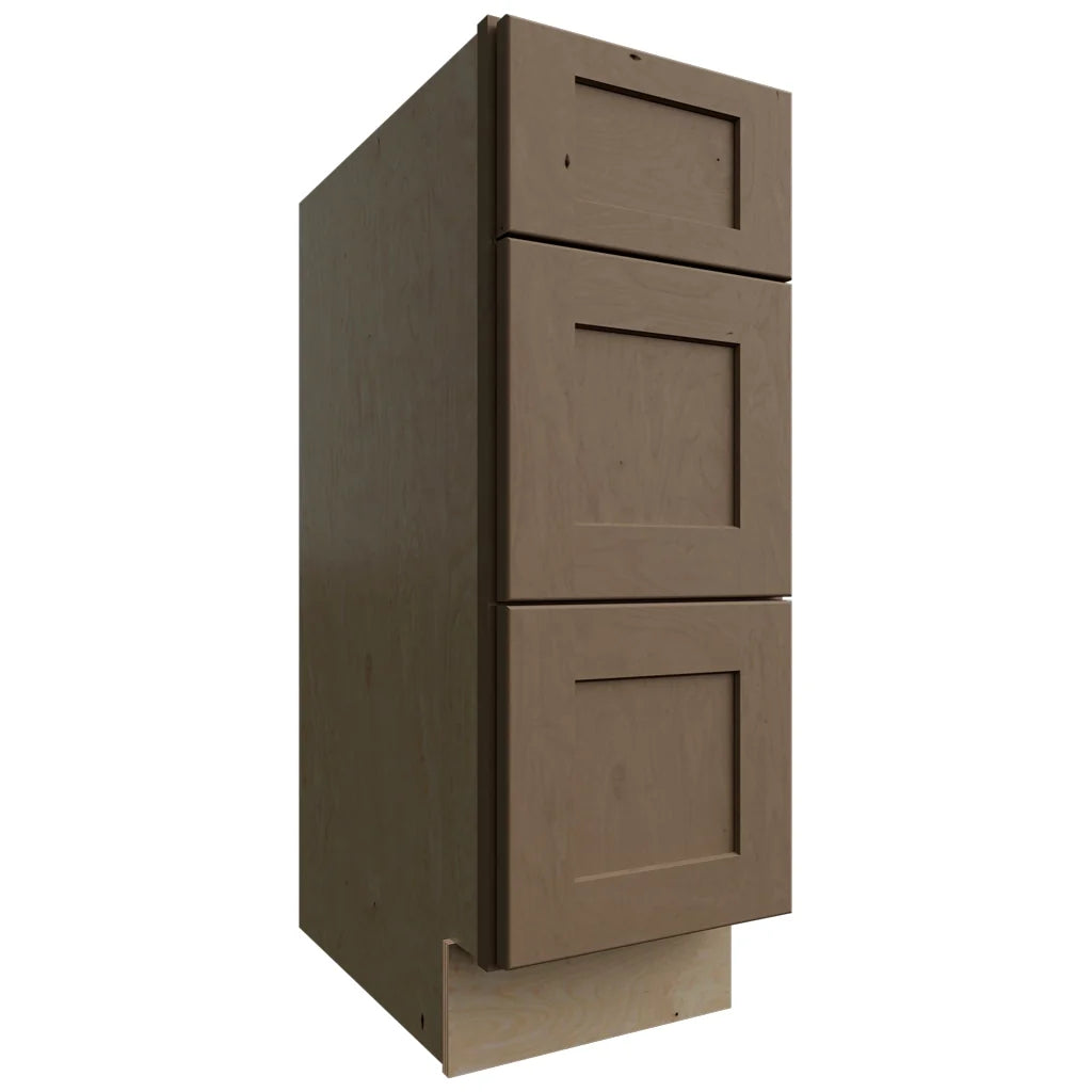 Fabuwood Allure Galaxy Mocha 12" W X 34 1/2" H X 21" D Vanity Drawer Base Cabinet