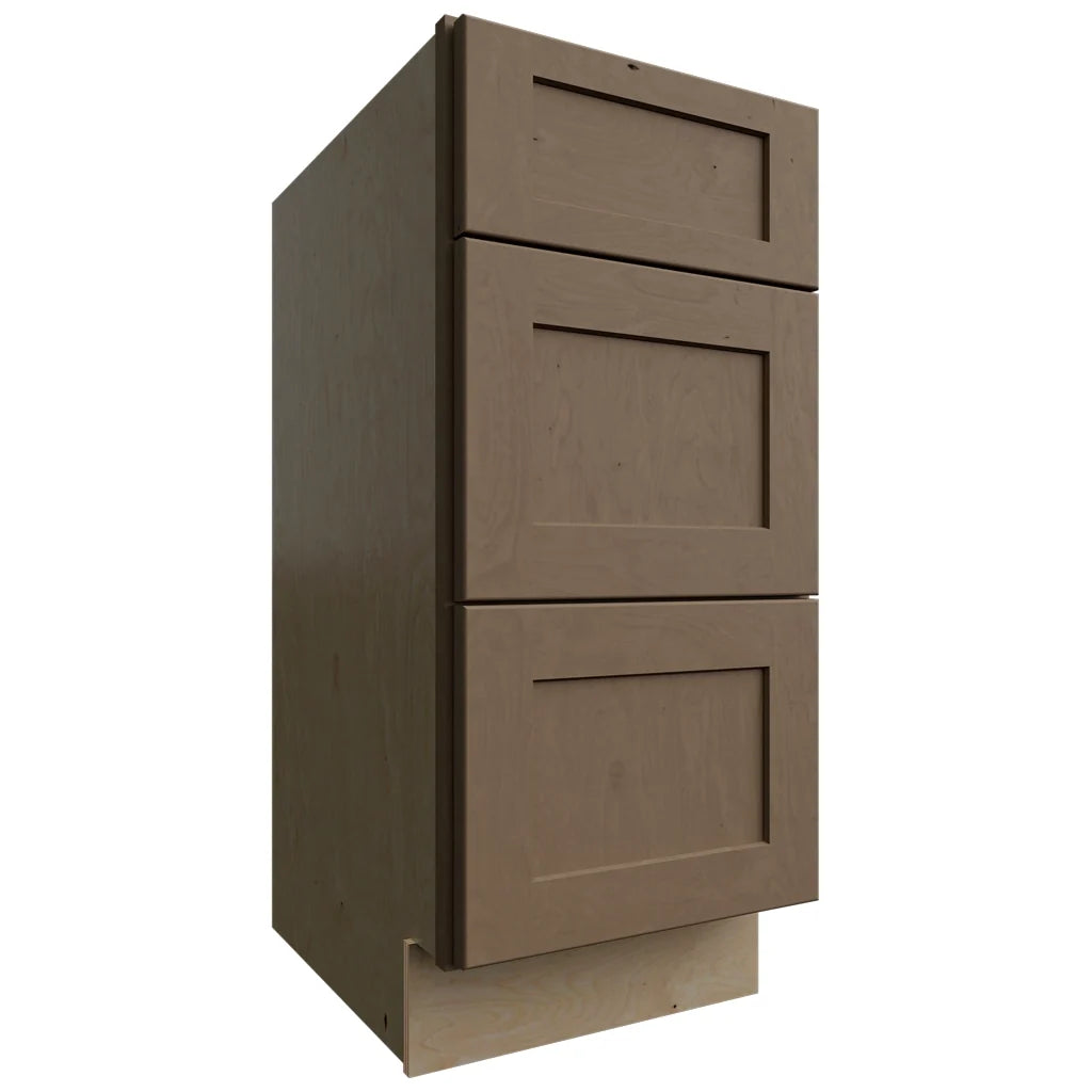 Fabuwood Allure Galaxy Mocha 15" W X 34 1/2" H X 21" D Vanity Drawer Base Cabinet