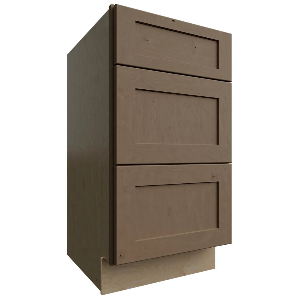 Fabuwood Allure Galaxy Mocha 18" W X 34 1/2" H X 21" D Vanity Drawer Base Cabinet