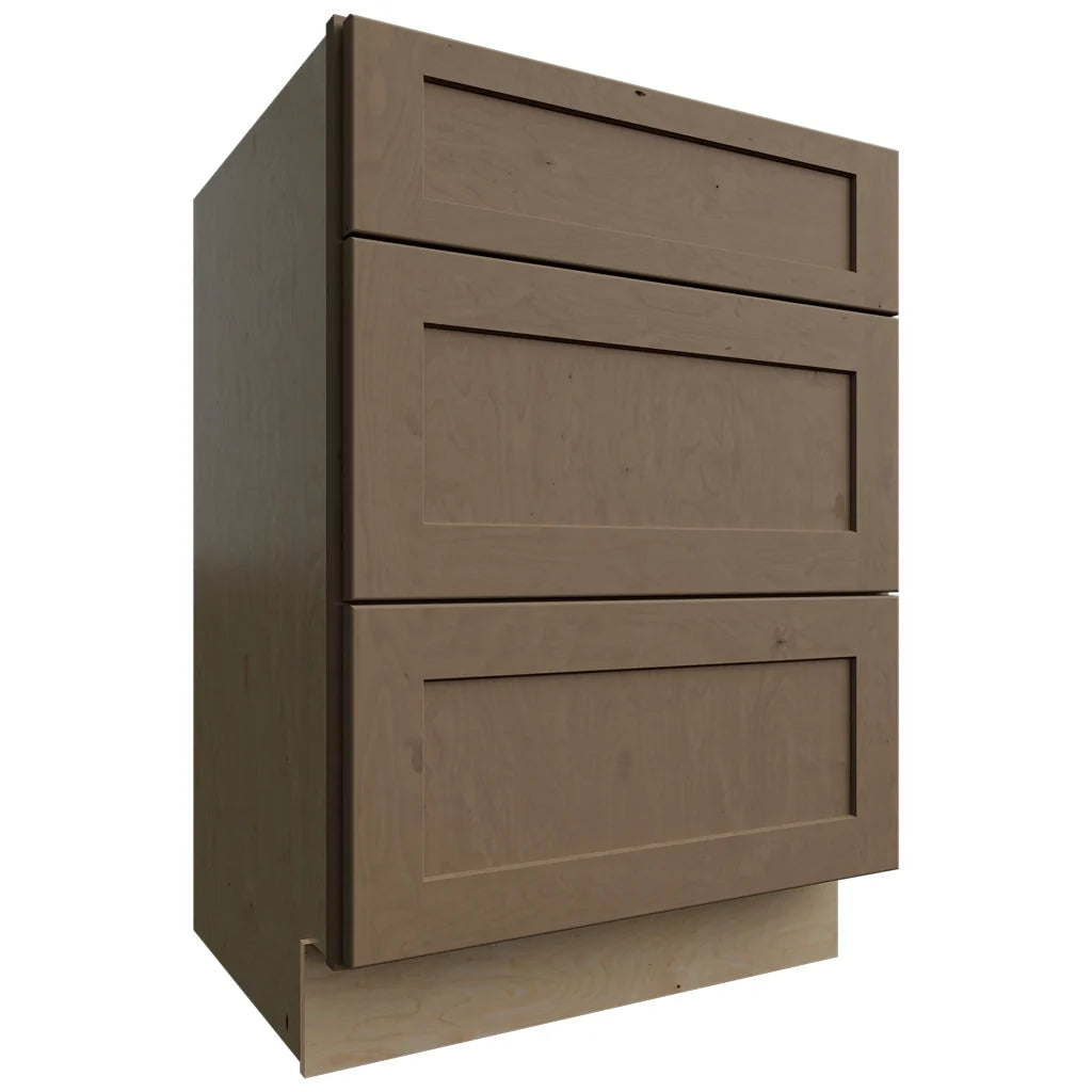 Fabuwood Allure Galaxy Mocha 24" W X 34 1/2" H X 21" D Vanity Drawer Base Cabinet