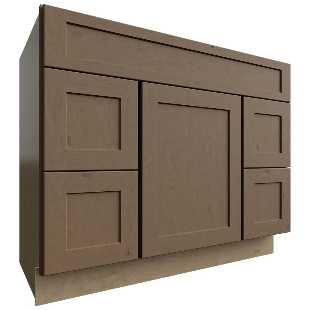 Fabuwood Allure Galaxy Mocha 42" W X 34 1/2" H X 21" D Vanity Combo Single Sink w/4 Drawers Cabinet