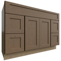 Fabuwood Allure Galaxy Mocha 48" W X 34 1/2" H X 21" D Vanity Combo Single Sink w/4 Drawers Cabinet