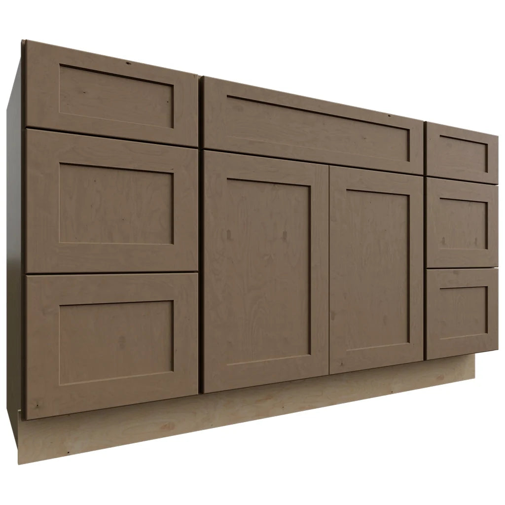 Fabuwood Allure Galaxy Mocha 60" W X 34 1/2" H X 21" D Vanity Combo Single Sink Cabinet