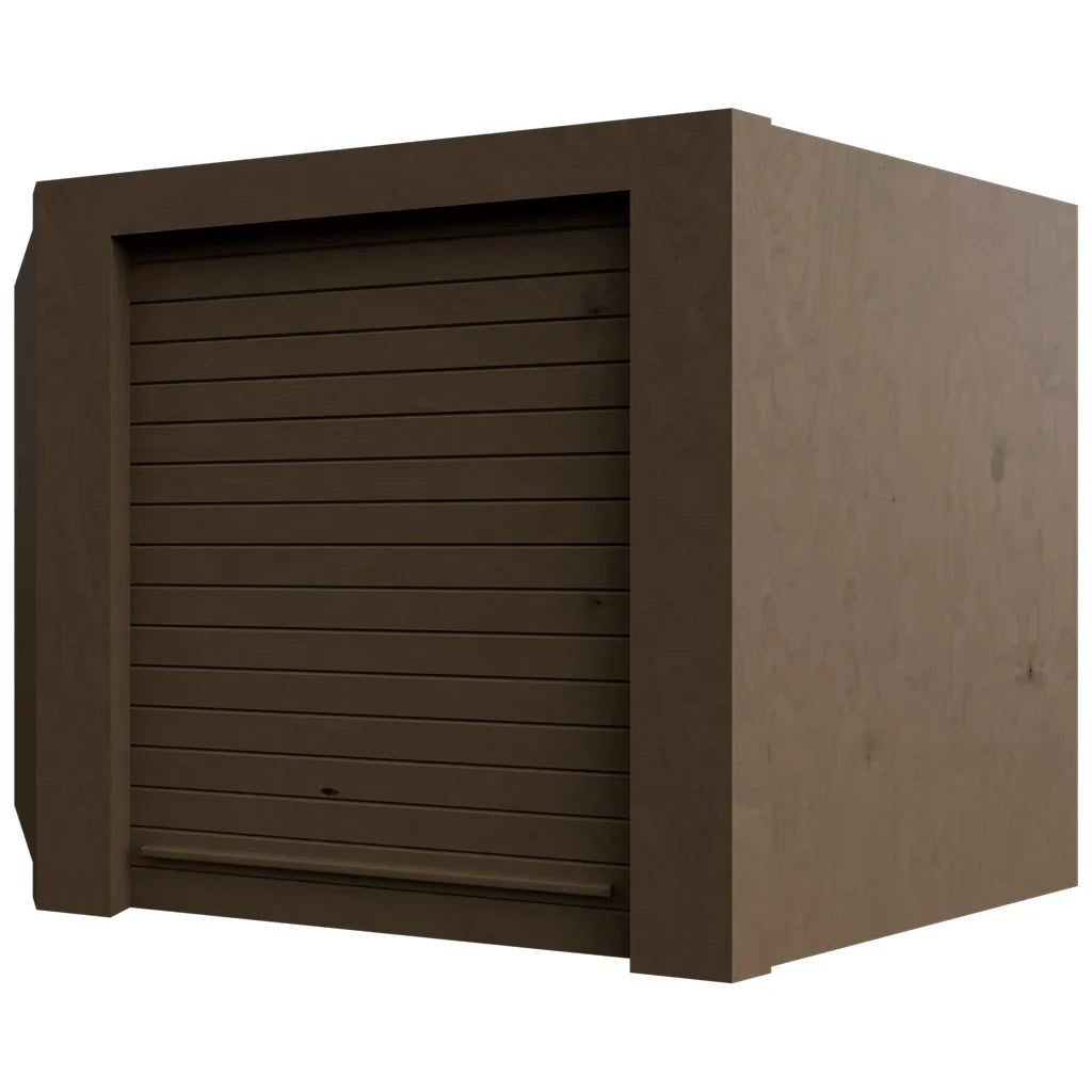 Fabuwood Allure Echo Mocha 24" W X 18" H X 12" D Wall Diagonal Corner Garage Appliance Cabinet