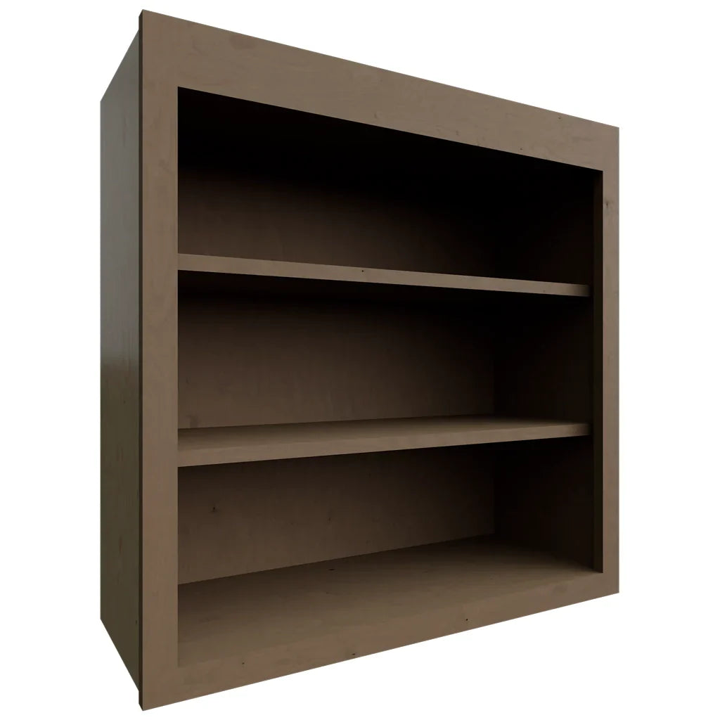 Fabuwood Allure Galaxy Mocha 30" W X 30" H X 12" D Wall Open Shelf Cabinet