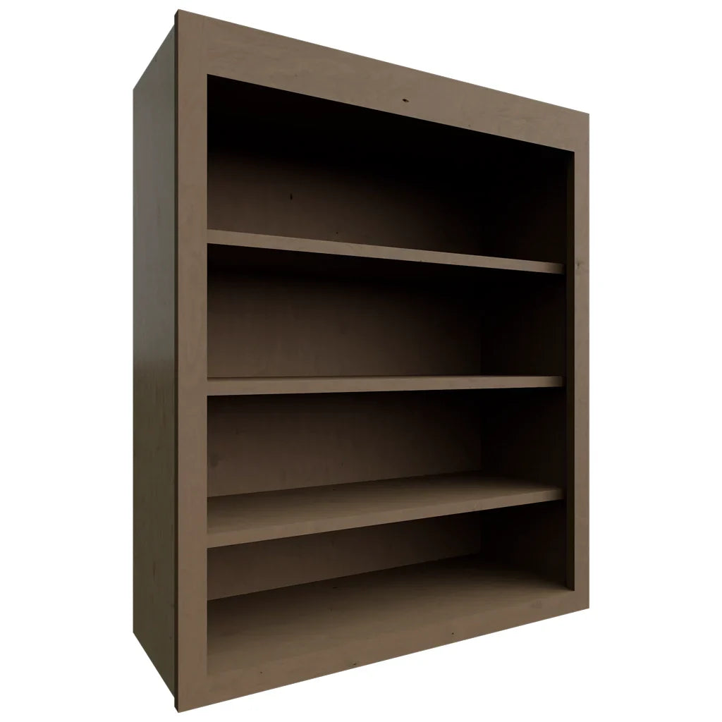 Fabuwood Allure Galaxy Mocha 30" W X 36" H X 12" D Wall Open Shelf Cabinet