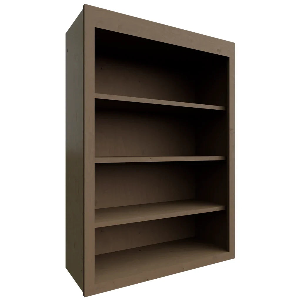 Fabuwood Allure Galaxy Mocha 30" W X 42" H X 12" D Wall Open Shelf Cabinet