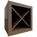 Fabuwood Allure Galaxy Mocha 15" W X 15" H X 12" D Wall Wine Rack