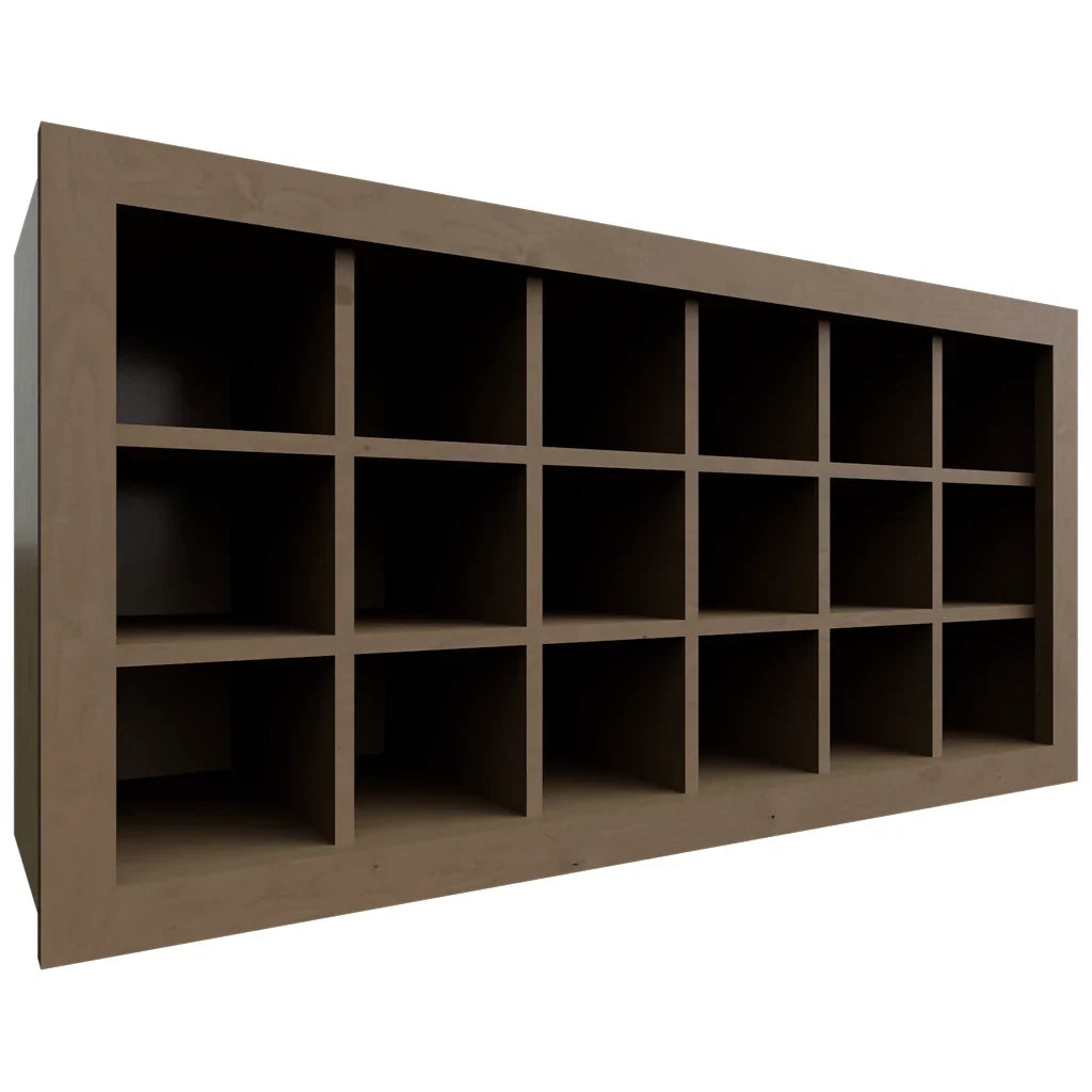 Fabuwood Allure Echo Mocha 36" W X 18" H X 12" D Wall Wine Rack
