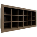 Fabuwood Allure Galaxy Mocha 36" W X 18" H X 12" D Wall Wine Rack