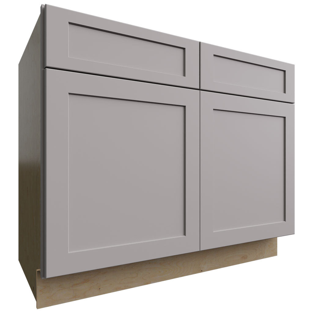 Fabuwood Allure Galaxy Nickel 42" W X 34 1/2" H X 24" D Double Doors/Double Drawers Base Cabinet