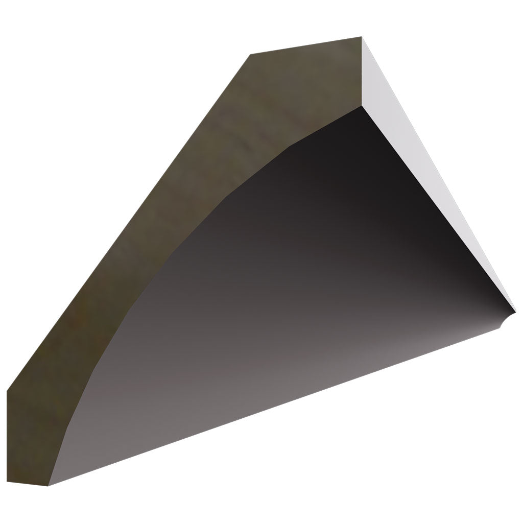 Fabuwood Allure Galaxy Nickel 96" W X 2 5/8" H X 2 5/8" D Large Cove Molding