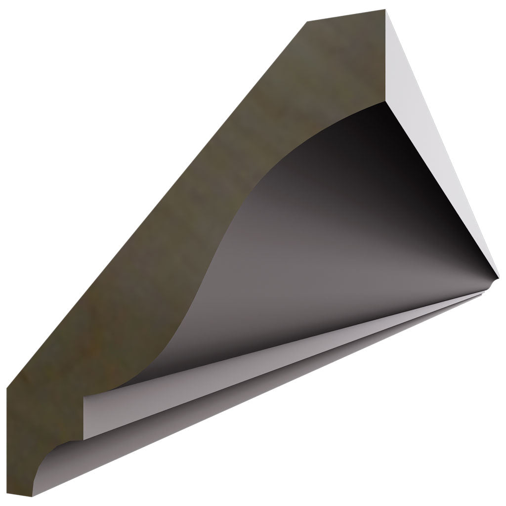 Fabuwood Allure Fusion Nickel 96" W X 3 3/8" H X 2 1/2" D Large Crown Molding